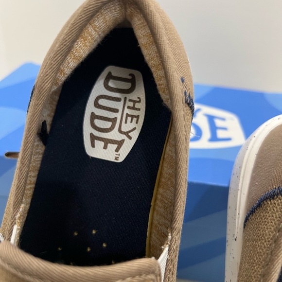 Hey Dude Brown and White Casual Slip-On Loafers - Picture 10 of 15